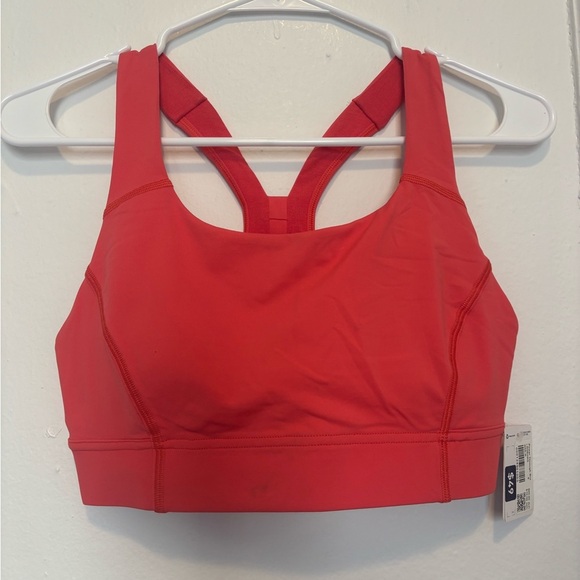lululemon athletica Other - NWT Lululemon Power Through Bra *Medium Support, B/C Cup - watermelon red Size 8